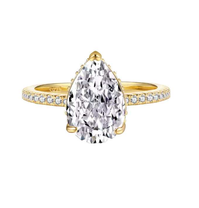 Haifa Pear Cut Ring