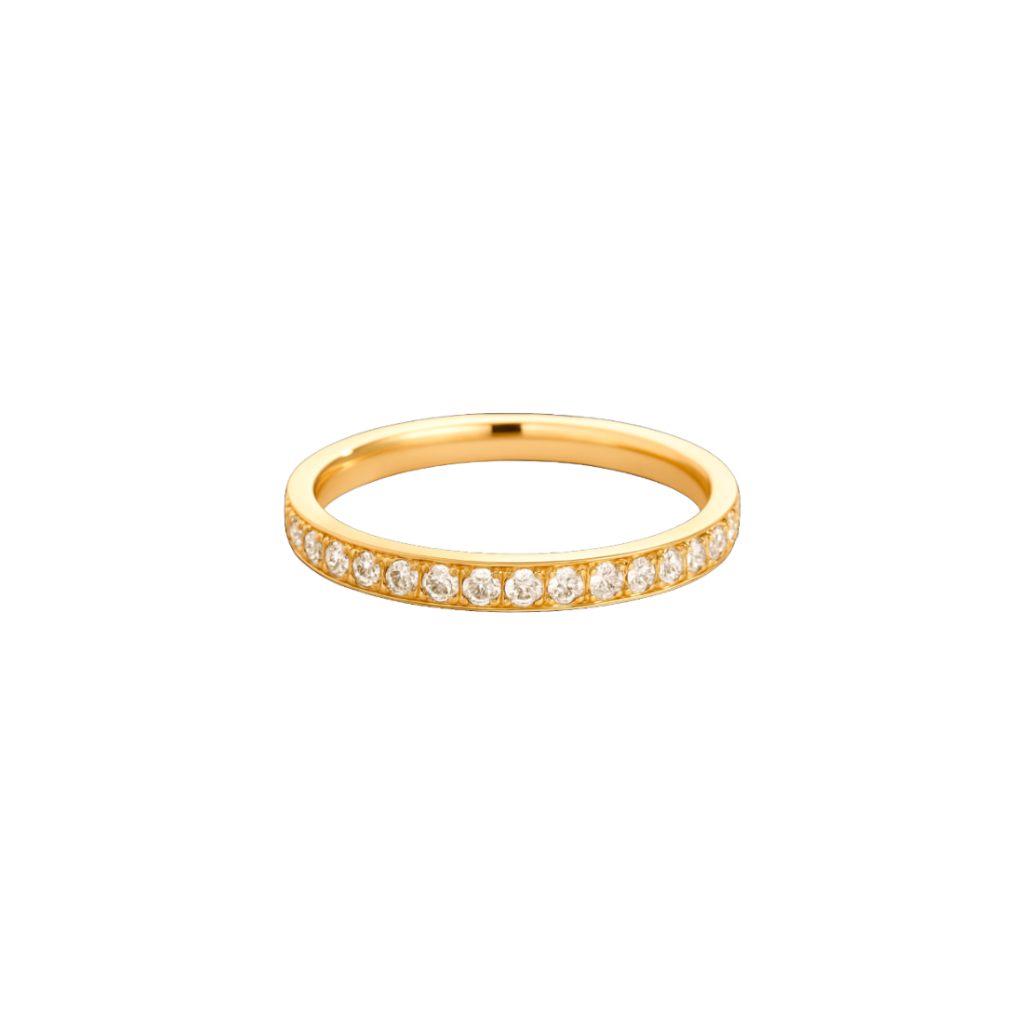 Round Pavé Band Ring