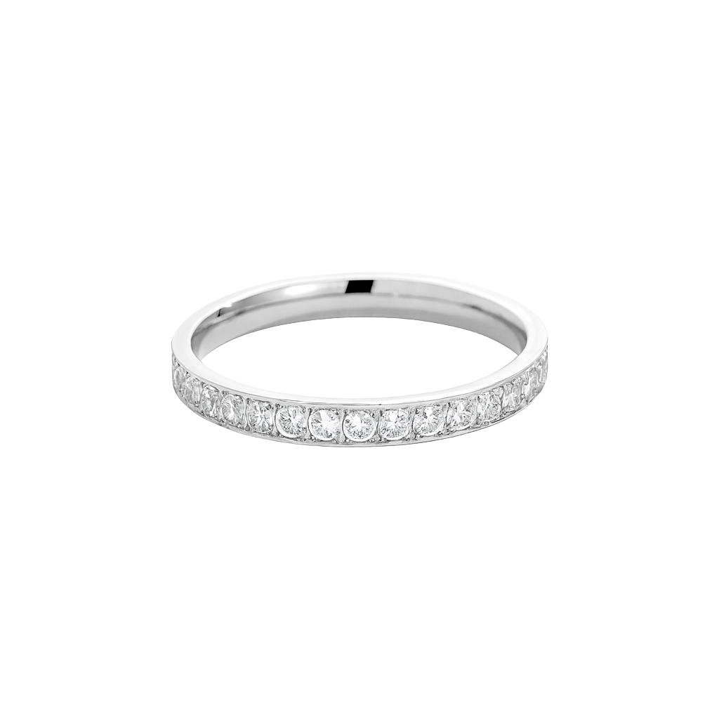 Round Pavé Band Ring